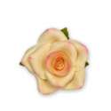 Набор сахарное украшение "Роза персиковая с листочком Премиум"