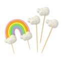 Набір кондитерських цукрових прикрас “Веселка з хмаринками”