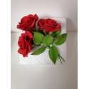 Авторские цветы "Роза красная""